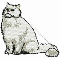 Cats Embroidery Design 7 Cats Embroidery Design 7